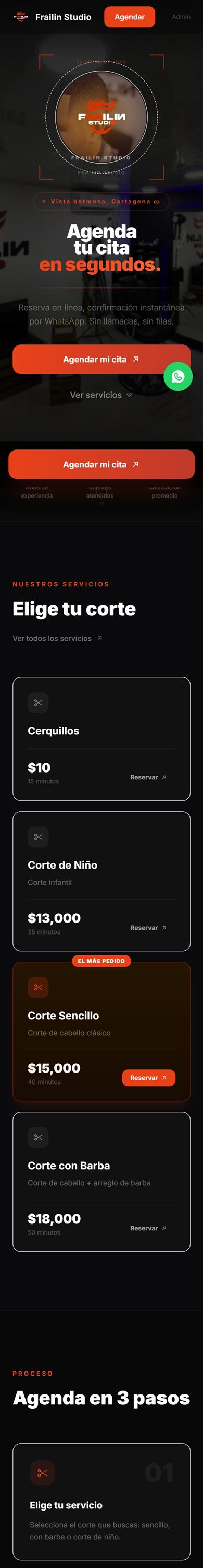 Sistema de reservas online móvil